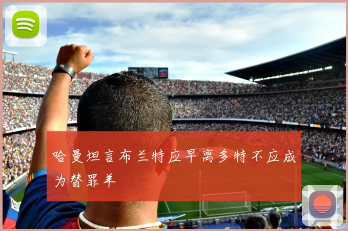 哈曼坦言布兰特应早离多特不应成为替罪羊